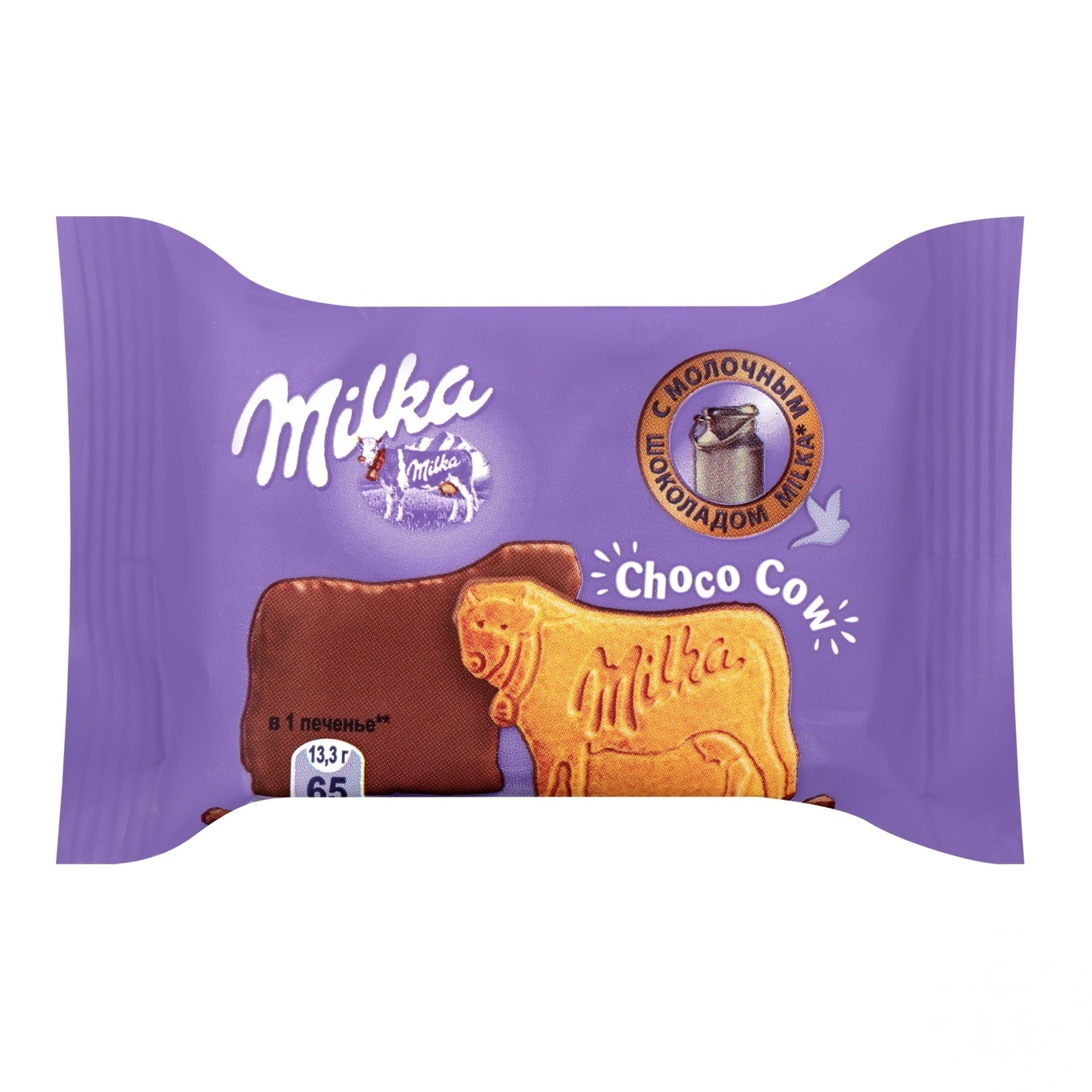 

Печенье Milka покрытое молочным шоколадом 40г