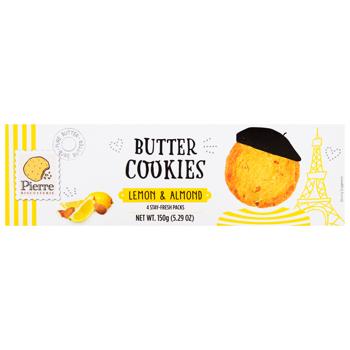 Pierre Biscuiterie Butter Cookies with Lemon and Almonds 125g - buy, prices for WINETIME - photo 2