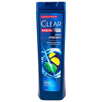 Clear Men 24h Fresh Dandruff Protection Shampoo 225ml