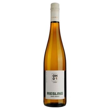 Вино Erben Oscar Haussmann Riesling белое полусладкое 9.5% 0.75л - купить, цены на AlcoHub - фото 1