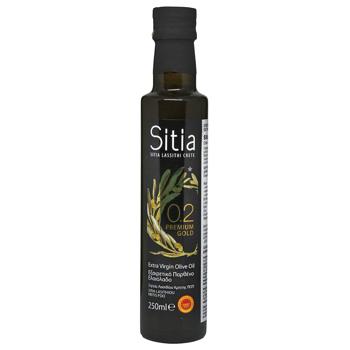 Олія оливкова Sitia 0,25л 0,2% скл. (Греція) - купить, цены на КОСМОС - фото 1