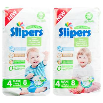 Slipers S-204 Maxi 4 Diapers 7-18kg 8pcs - buy, prices for COSMOS - photo 1