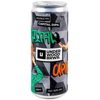 Underwood Brewery Capital Dipa Light Beer 5% 0.33l - buy, prices for WINETIME - photo 1