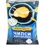 7 Wavy Chips with Sour Cream and Greens Flavor 110g