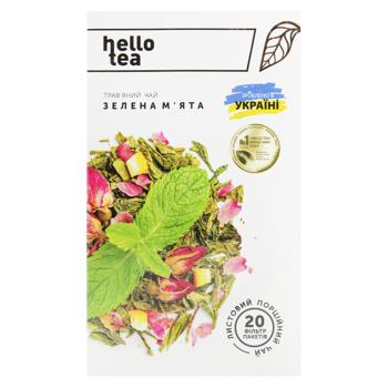 Hello Tea Green Mint Green Tea 2g*20pcs - buy, prices for - photo 3