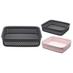 Ucsan Plastik Drop Rectangular Basket 2.2l in assortment