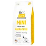 Корм сухий Brit Care Mini Hair & Skin з лососем та оселедцем для собак мініатюрних порід з довгою, шовковистою шерстю 7кг