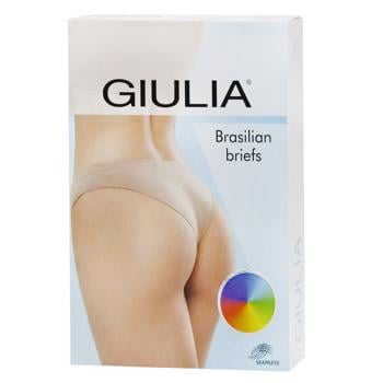 Труси жіночі Giulia Brasilian Briefs Color S/M Poppy Seed - купити, ціни на NOVUS - фото 2