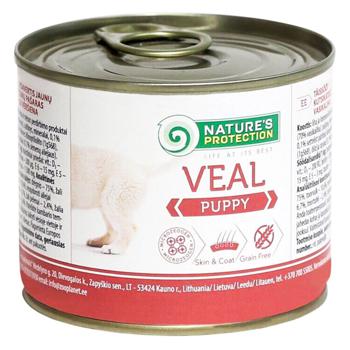 Nature's Protection Wet Food with Veal for Puppies of All Breeds 200g - buy, prices for MasterZoo - photo 1