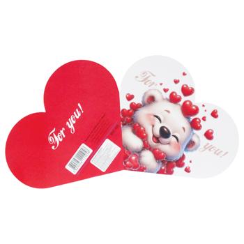 Листівка день Св. Валентина - купити, ціни на КОСМОС - фото 2