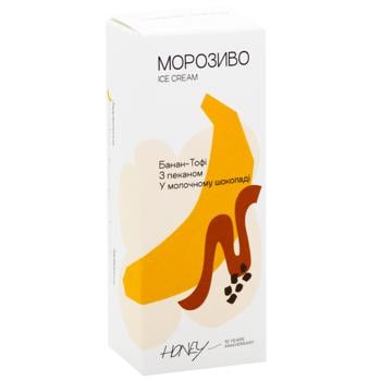 Мороженое Honey Банан-тофи с пеканом в молочном шоколаде 90г - купить, цены на WINETIME - фото 2