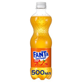 Fanta Orange Zero Sugar Carbonated Drink 0.5l - buy, prices for COSMOS - photo 1