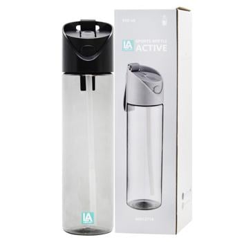 Line Art Active Black Tritan Bottle 650ml