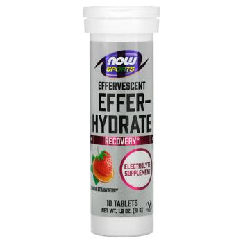 Now Foods Sports Effer-Hydrate Strawberry and Orange Flavored Electrolytes 10 tablets - buy, prices for Biotus - photo 1