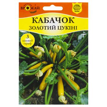 Семена Богатый Урожай Кабачок Золотой цукини 50шт - купить, цены на КОСМОС - фото 1