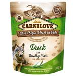 Вологий корм для собак Carnilove Grain-Free Adult pouch 300 г - качка та трава тимофіївки