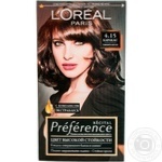 Краска для волос L’Oreal Recital Preference 4.15 Каракас Темный каштан