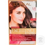 Color L'oreal Excellence frosty chestnut for hair