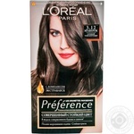 Фарба для волосся L'Oreal Preference 3.12 Мулен Руж Глибокий темно-коричневий