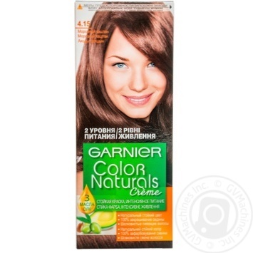 Фарба для волосся Garnier Color Naturals Creme з 3-ма оліями №4.15 Морозний каштан купити, ціни на МегаМаркет - фото 1