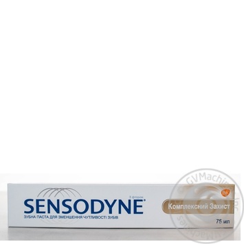 Зубная паста Sensodyne комплексная защита с фтором и витаминами 75мл купить, цены на МегаМаркет - фото 5