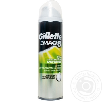 Shave Foam Gillette Mach 3 Pure Sensitive  250ml - buy, prices for - photo 12