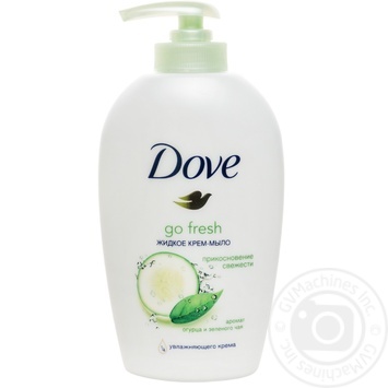 Soap-cream Dove Dotyk svizhosti green tea liquid 250ml - buy, prices for MegaMarket - photo 1