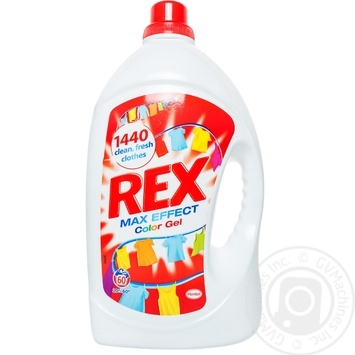 Гель Rex для прання кольорових речей 3960мл купити, ціни на МегаМаркет - фото 1