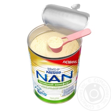 Суха суміш дитяча Nestle NAN з народження Потрійний комфорт 400г купити, ціни на МегаМаркет - фото 3