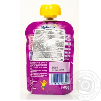 Puree Bebivita blueberry for children from 12 months 90g - buy, prices for MegaMarket - photo 3