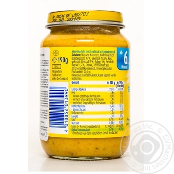 Пюре Bebivita міні-лапша з морською рибою та овочами 190г купити, ціни на МегаМаркет - фото 5