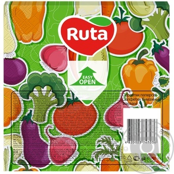 Ruta Art Kitchen Mix 2-ply Napkins 33x33cm 20pcs in Assortment - buy, prices for EKO Market - photo 7