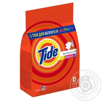 Пральний порошок Tide Для білих та кольорових речей автомат 4500г купити, ціни на МегаМаркет - фото 3