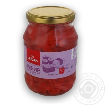 Імбир Akura маринований c/б 450г х12 купить, цены на МегаМаркет - фото 1