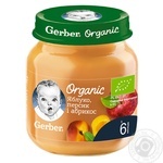 Пюре Gerber Organic яблоко персик и абрикос 125г
