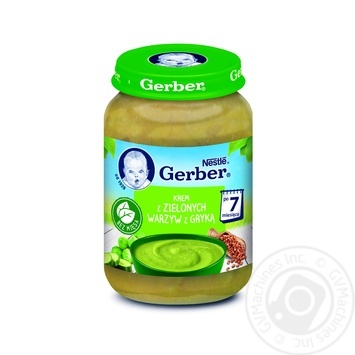 Gerber Green Vegetables and Buckwheat soup-puree 190g - buy, prices for MegaMarket - photo 1