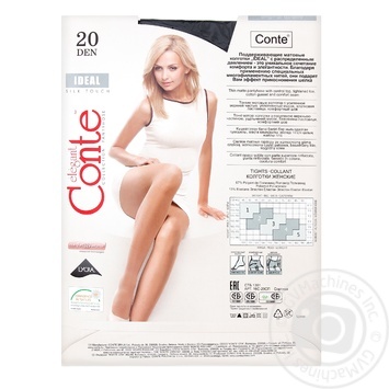 Conte Elegant Ideal Nero Women's Tights 20 Den Size 4 - buy, prices for MegaMarket - photo 2