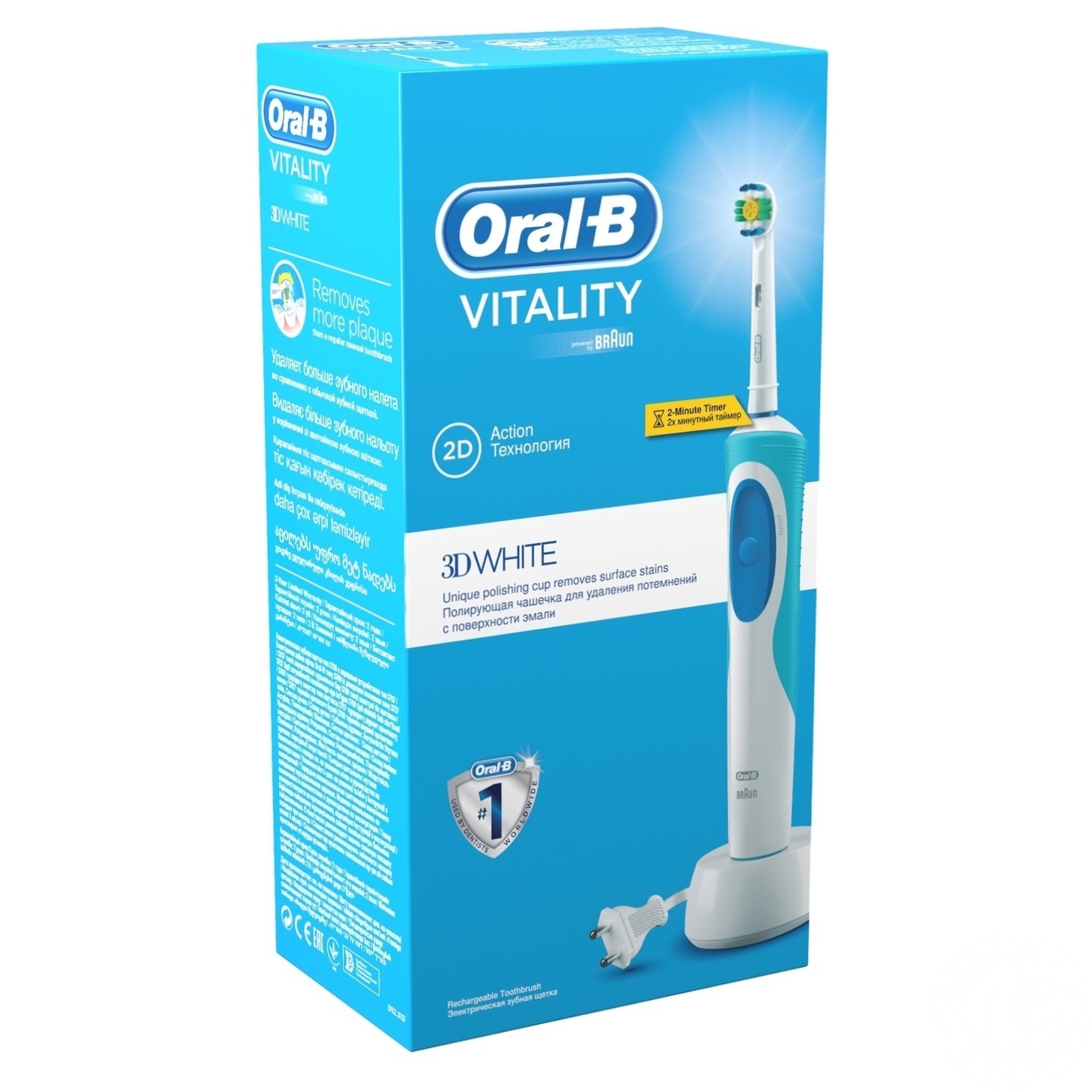 

Электрическая зубная щетка Oral-B Vitality 3D White