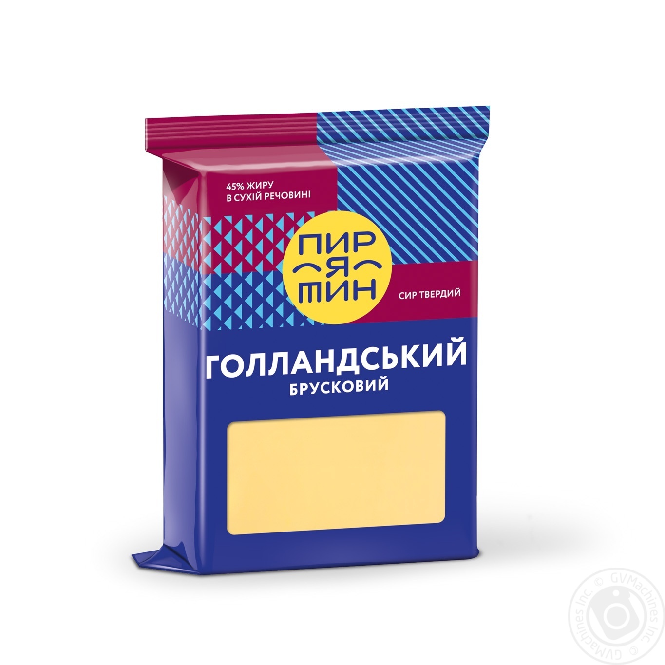 

Сыр Пирятин Голландский брусковый твердый 45% 220г