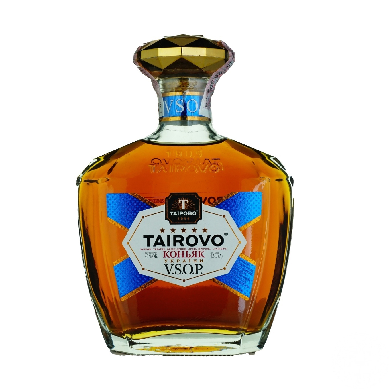 

Коньяк Tairovo V.S.O.P. 5 звезд 40% 0,5л