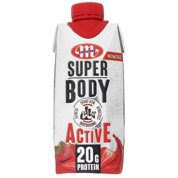 Mlekovita Super BodyActive Strawberry Milk Drink 350g - buy, prices for Auchan - photo 3