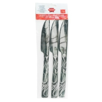 Vincent Set Table Knives From Stainless Steel 3pcs - buy, prices for Auchan - photo 1