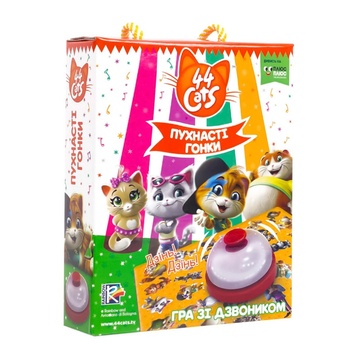 Игра 44 Cats Пушистые гонки со звонком - купить, цены на Auchan - фото 1