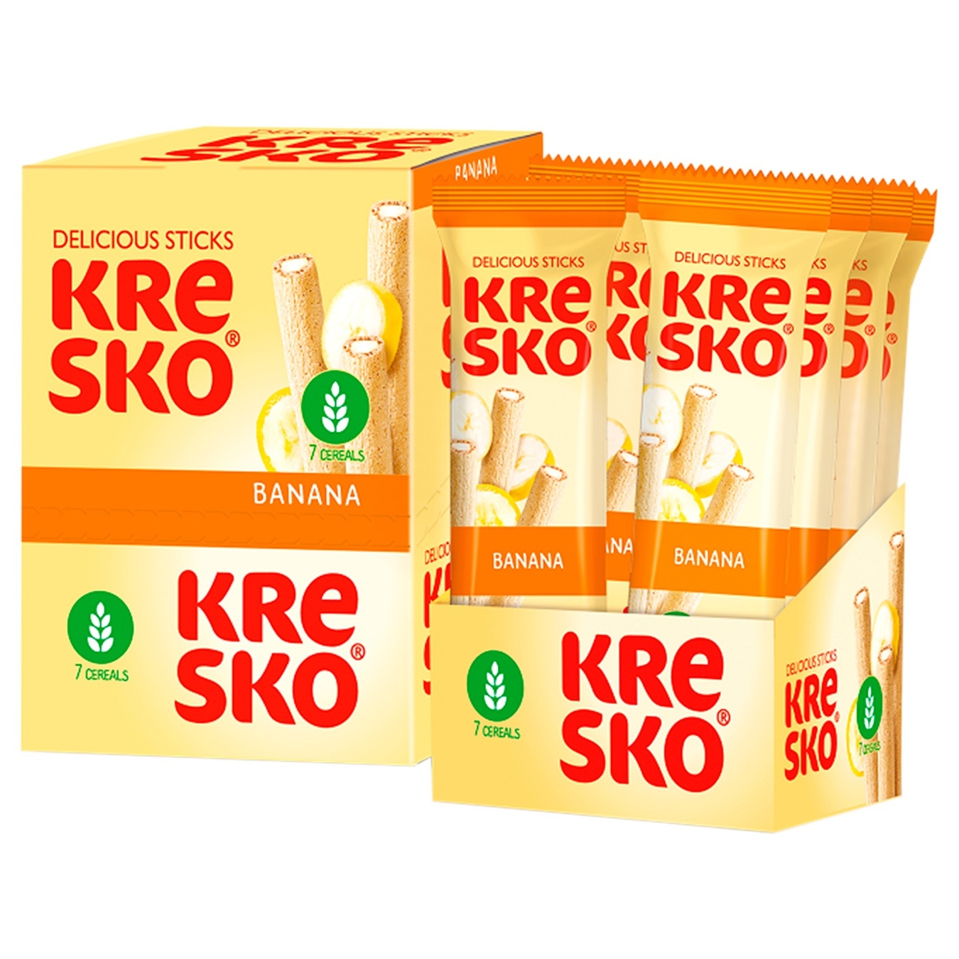 

Трубочки АВК Kresko хрустящие банан 40г