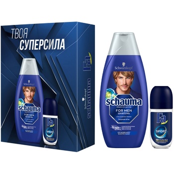 Schauma&Fa Sport Gift Set for Men Shampoo 400ml and Antiperspirant Roller 50ml - buy, prices for NOVUS - photo 5