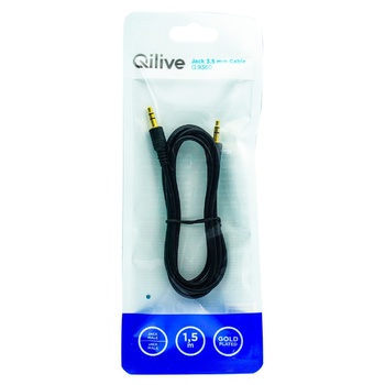 Qilive Jack Male 3.5mm Gold Cable 1.5m - buy, prices for - photo 1