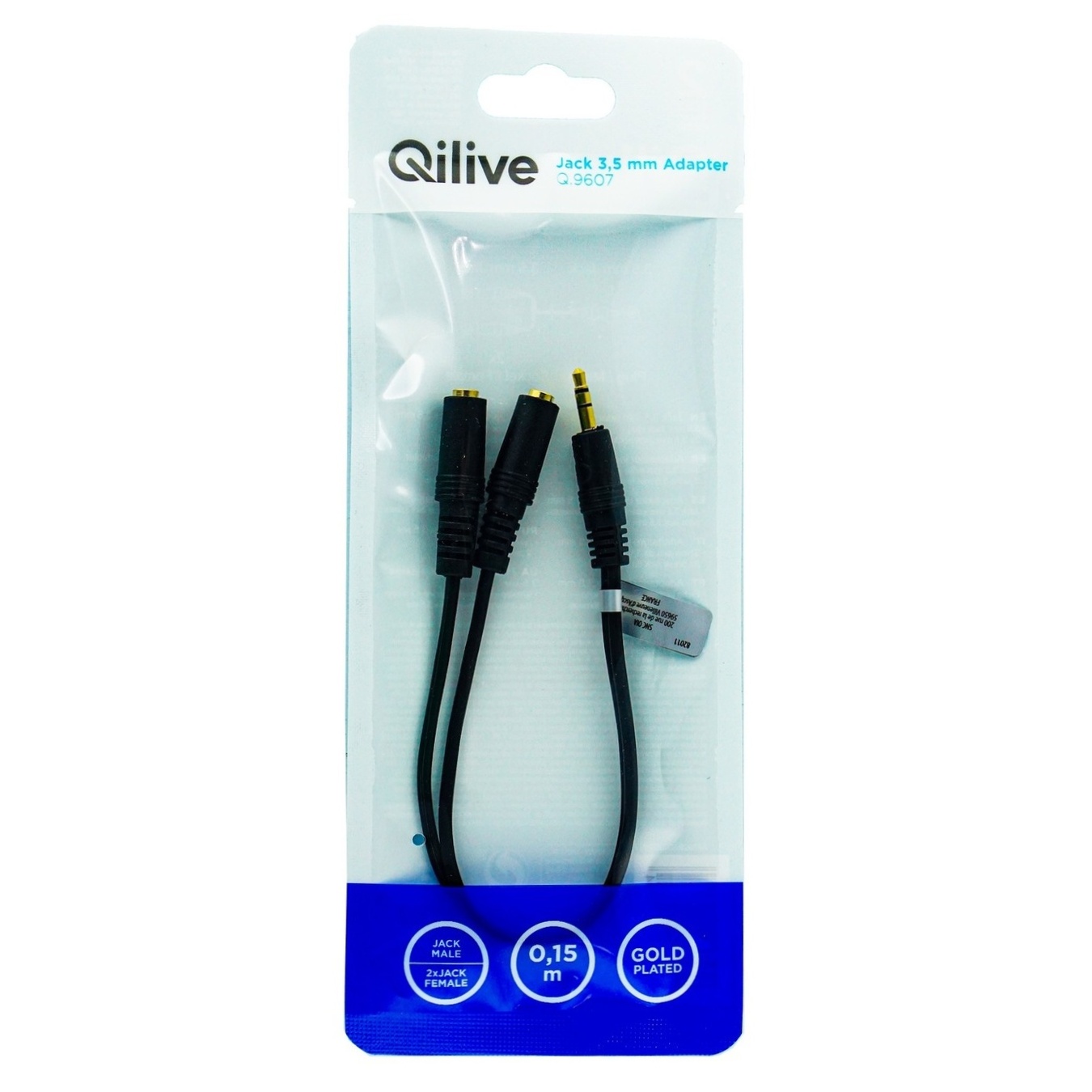 

Адаптер Qilive Jack 3.5мм Gold 0,15м