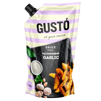 Соус Gusto Часниковий 30% 180г