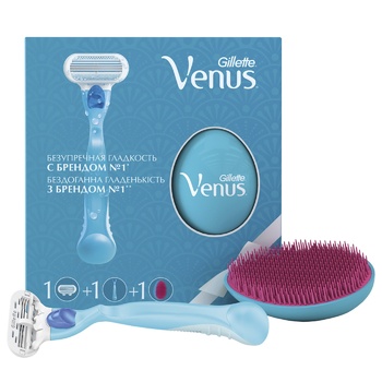 Набір Gillette Venus бритва, змінний картридж, гребінець - купити, ціни на NOVUS - фото 2