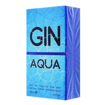 Туалетная Аромат Gin Aqua вода для мужчин 100мл - купить, цены на Auchan - фото 1